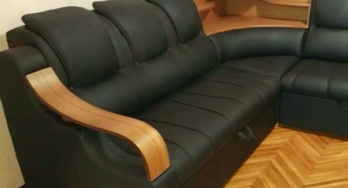 Перетяжка кожаного дивана. Коломна